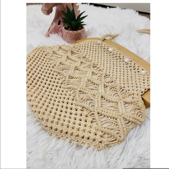 Boho Vintage Macrame Purse - Picture 3 of 5